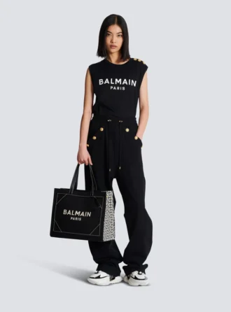 B-Army 42 monogram kanvas ve deri Tote çanta B-Army 42 monogram kanvas ve deri Tote çanta