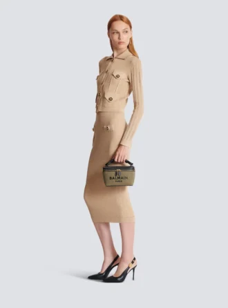 B-Army Vanity Case kanvas ve deri B-Army Vanity Case kanvas ve deri