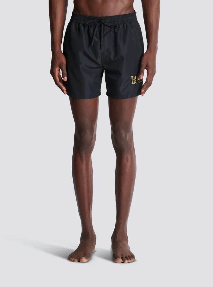Balmain logolu mayo şort Balmain logolu mayo şort