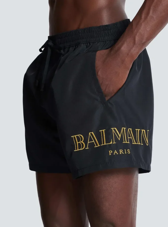 Balmain logolu mayo şort Balmain logolu mayo şort