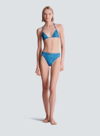 Denim iki parçalı mayo