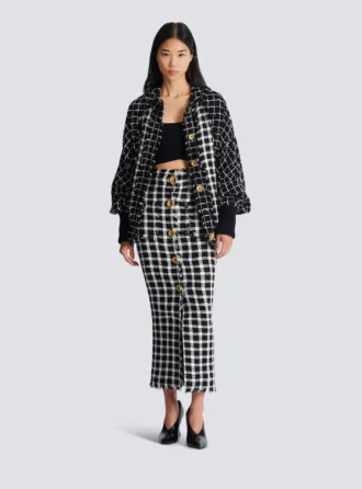 Karışık tüvit oversize bomber ceket