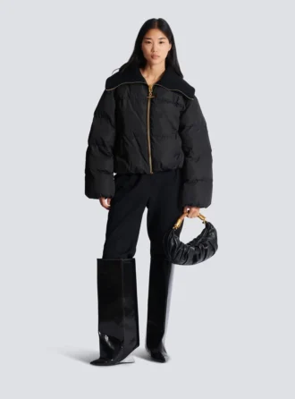 Kısa, oversize, yastıklı ceket