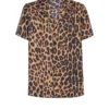 Leopar desenli ipek pijama gömleği Leopar desenli ipek pijama gömleği