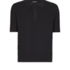 Monogram örgü polo gömlek