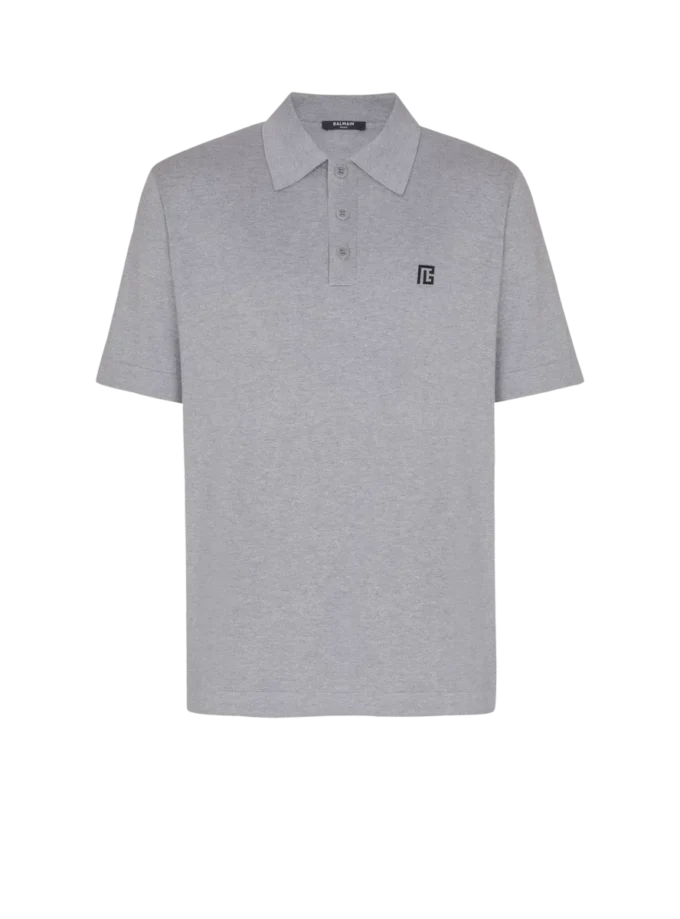 Nakışlı pamuklu polo