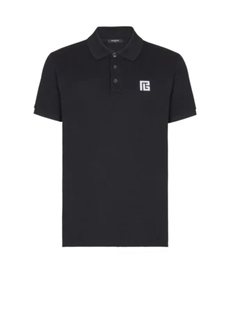 Nakışlı pamuklu polo