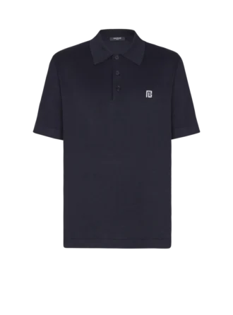 Nakışlı pamuklu polo