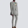 Prens of Wales jakarlı oversize ceket