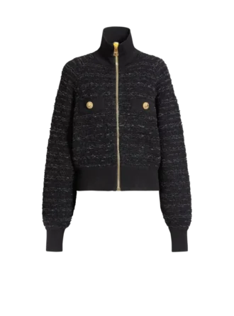 Tweed bomber ceket