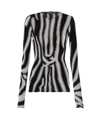 Zebra desenli kadife bodycon üst Zebra desenli kadife bodycon üst